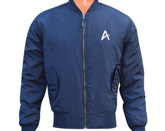 Custom Embroidered Bomber Jacket, Personalized Team Sports Jacket