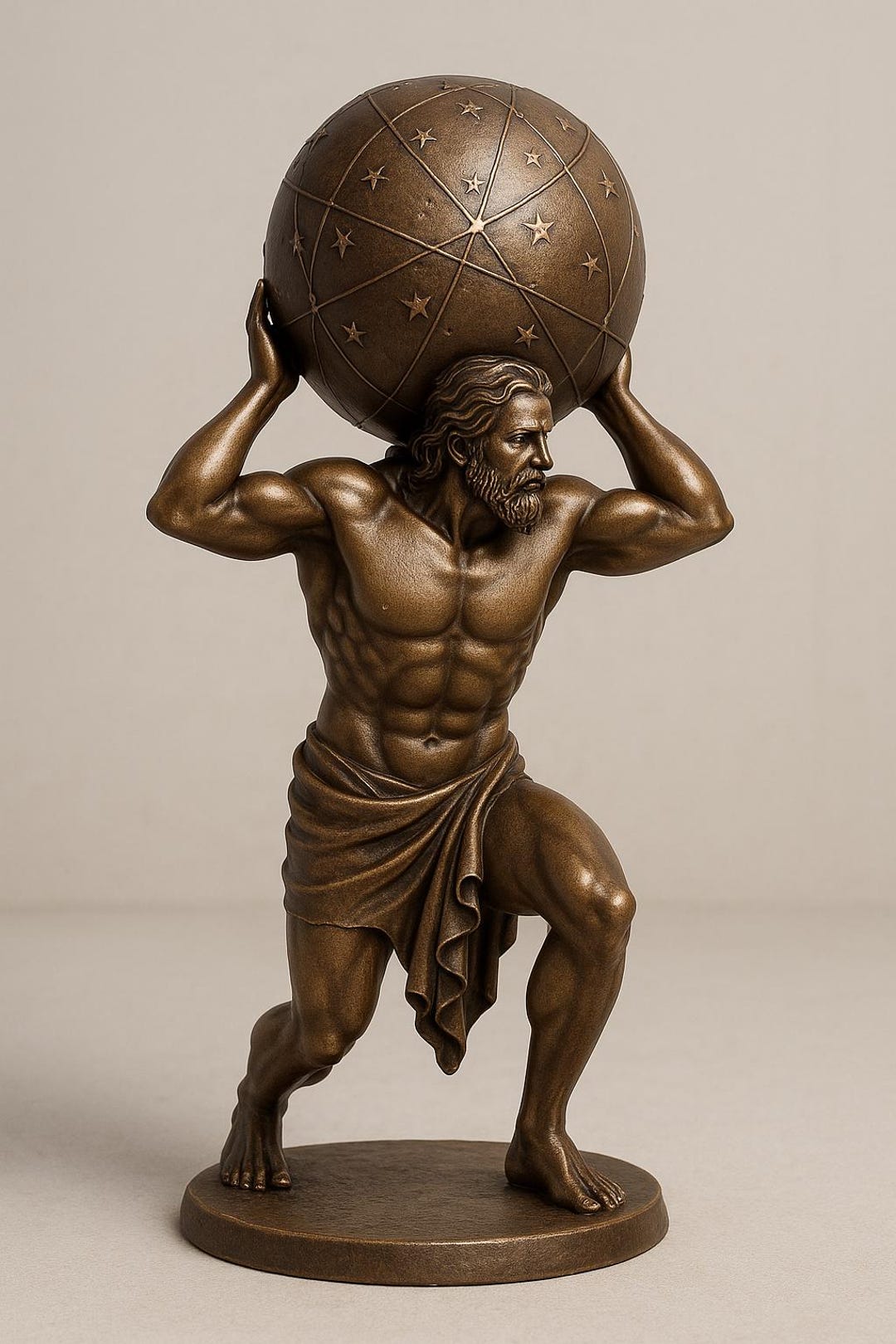Atlas Rising From the Waves - Etsy