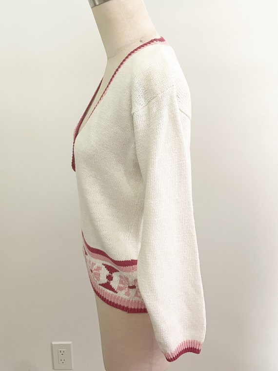 Vintage Jantzen v neck sweater, pullover sweater,… - image 3