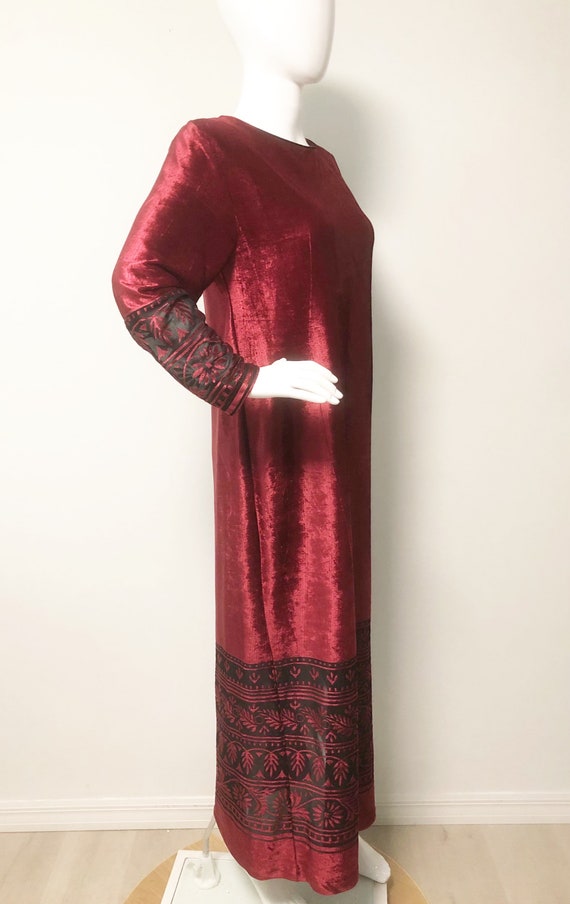 Vintage Ruth Norman panne velvet, burnout velvet,… - image 2