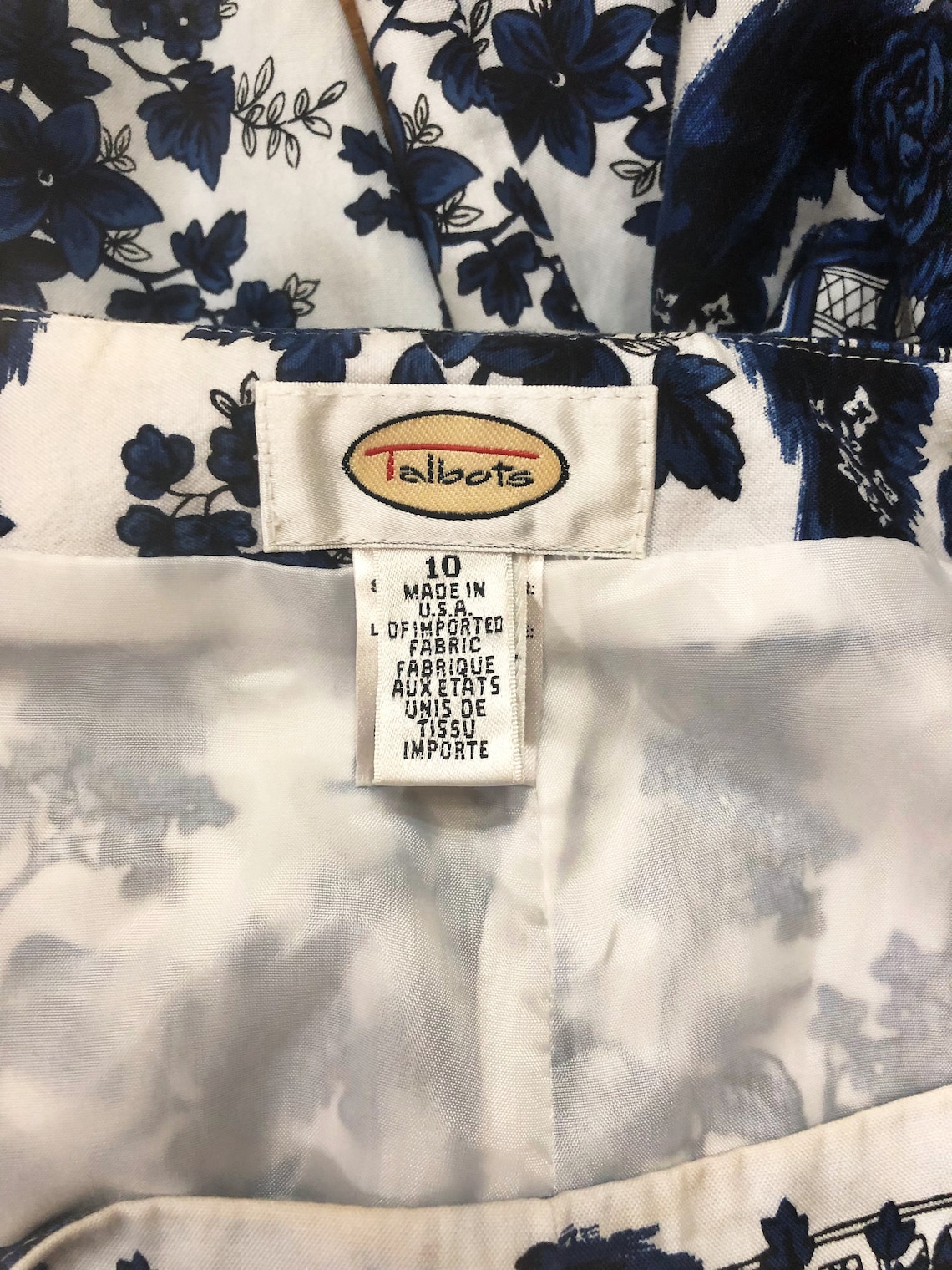 Blue Willow Capris Pants Talbots Clam Diggers Cotton Capris - Etsy