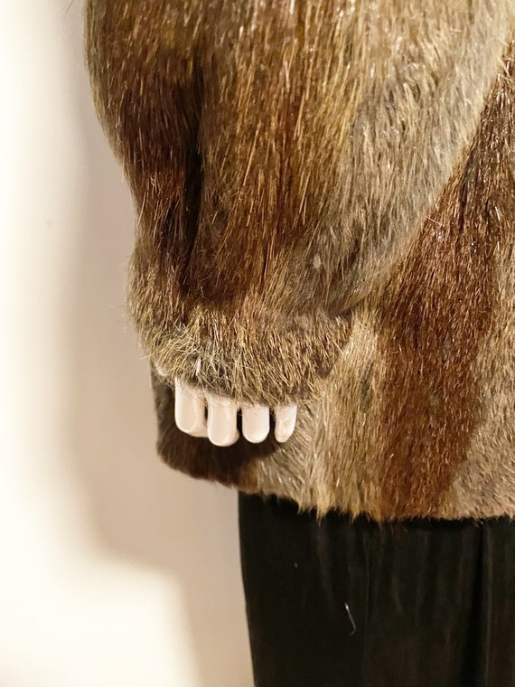 Vintage genuine fur jacket, Nutria fur coat - image 7