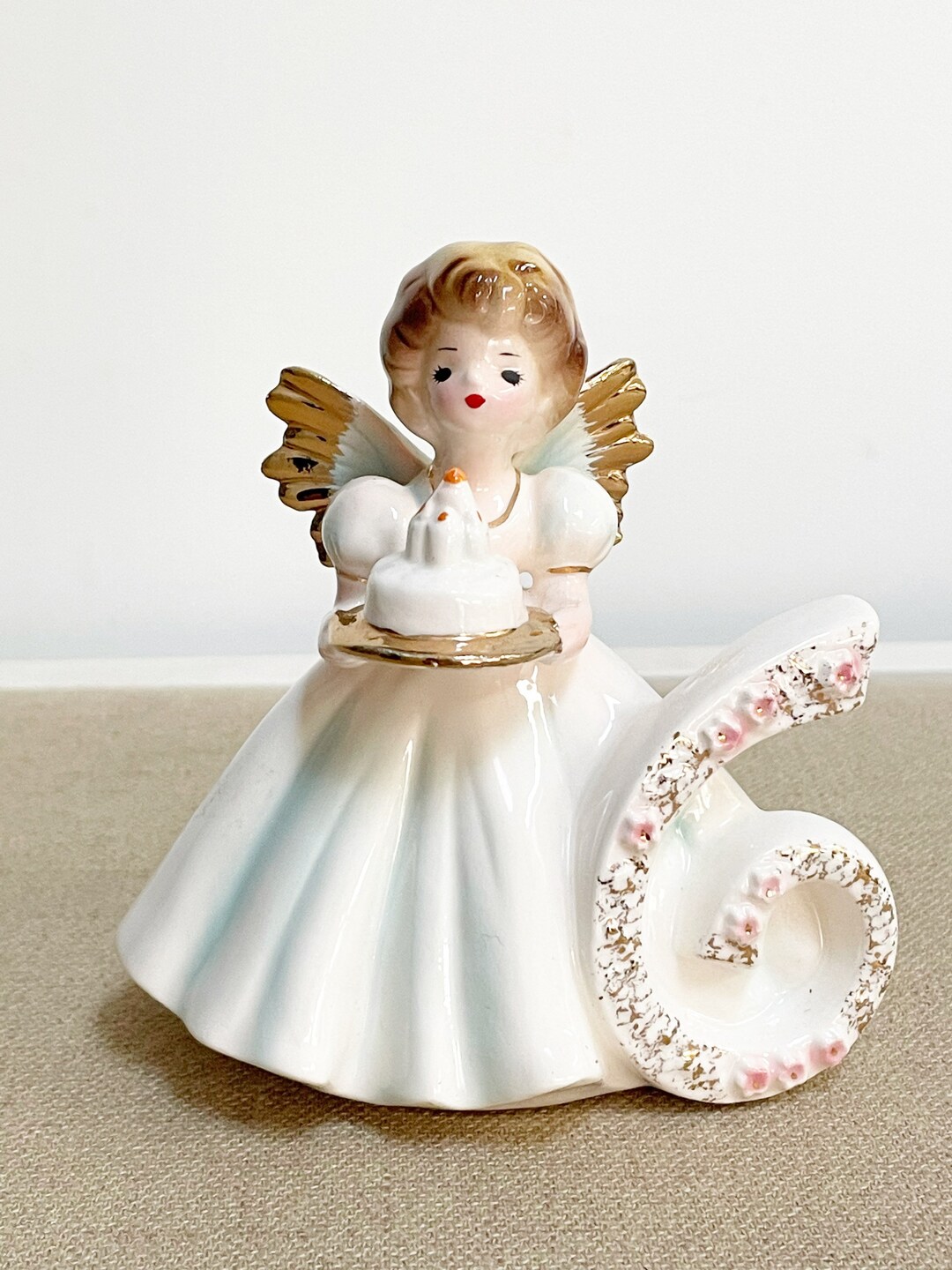 Vintage Josef Original Birthday Angel Sixth Birthday 6th Etsy
