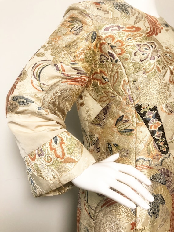 Vintage brocade, embroidered Chinese opera coat, … - image 6