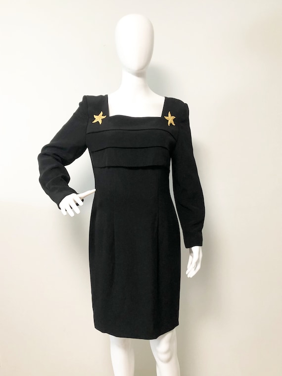 Robe Longue Noire Star Design - Taille S, Occasion Très Bon état, Sans étiquettes