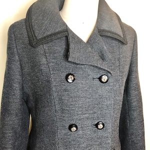 Penn Craft wool coat, princess line coat, double breasted coat image 1