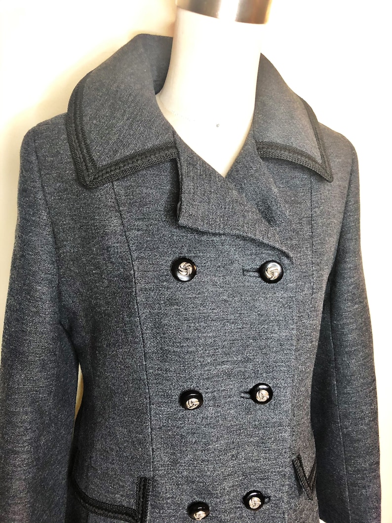 Penn Craft wool coat, princess line coat, double breasted coat image 1