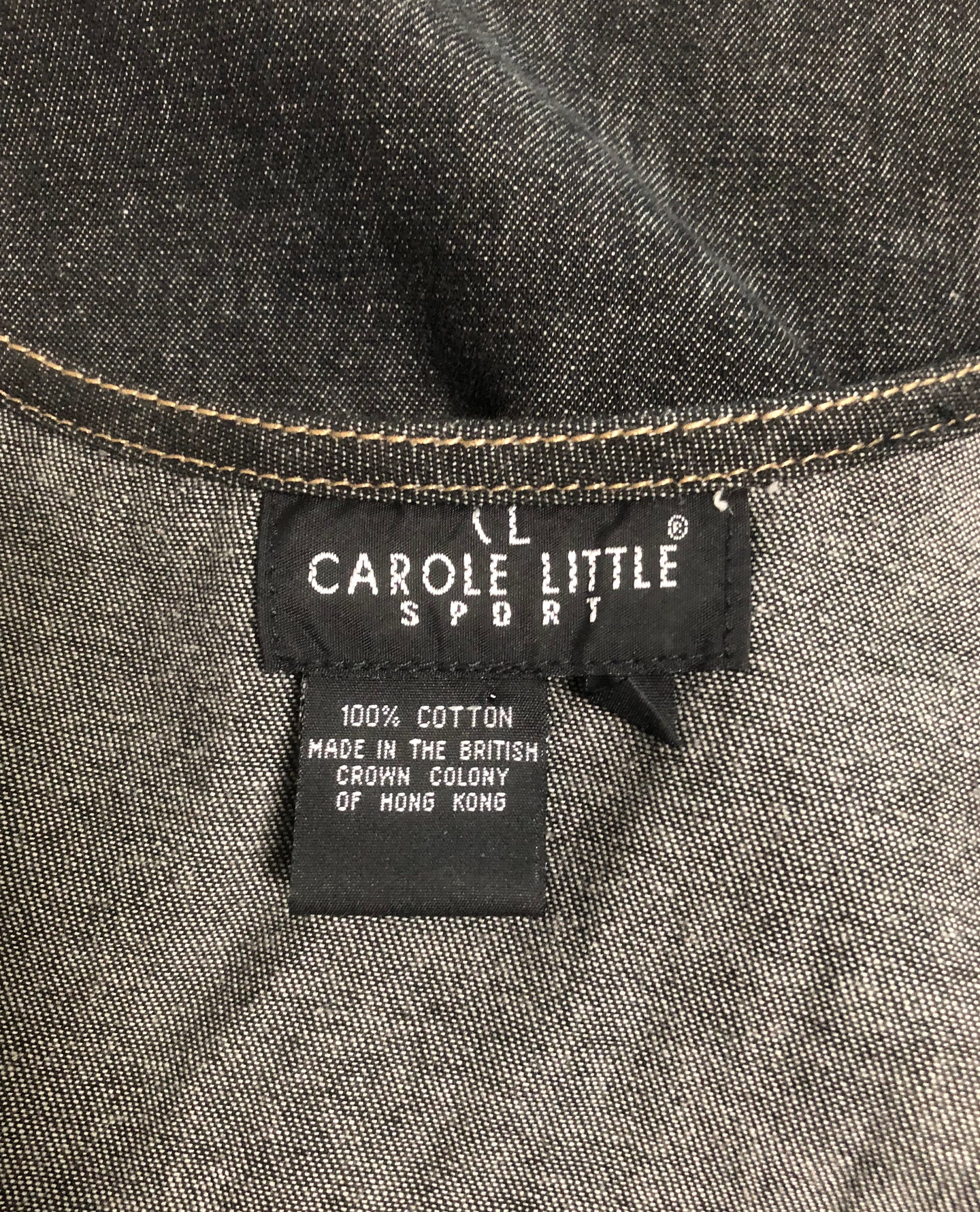 Vintage Carole Little Sport Denim Vest Patchwork Vest - Etsy