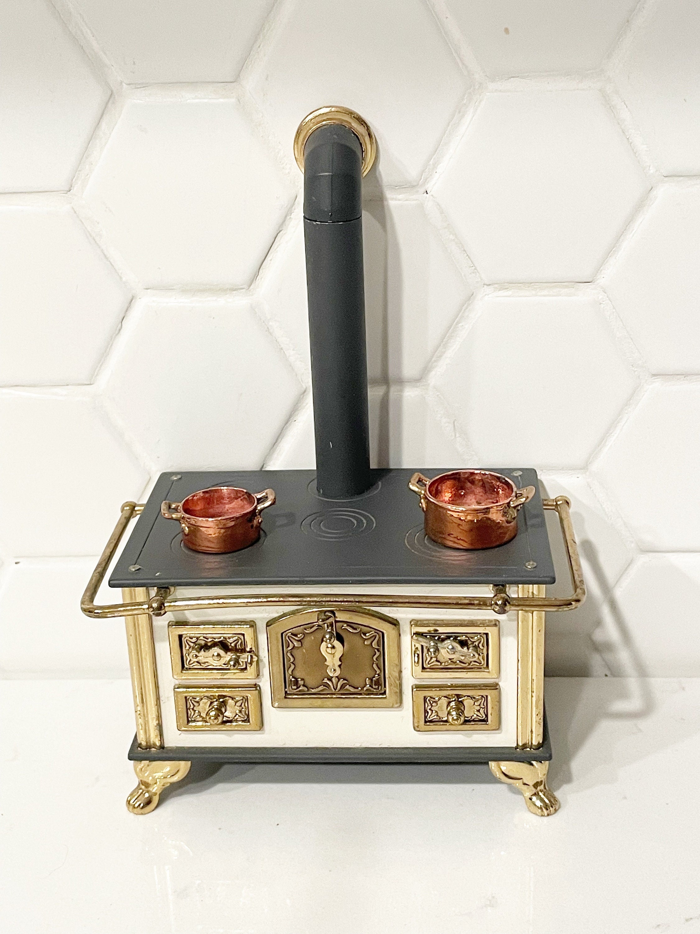 Vintage German Doll House Stove, Bodo Hennig Victorian Kitchen