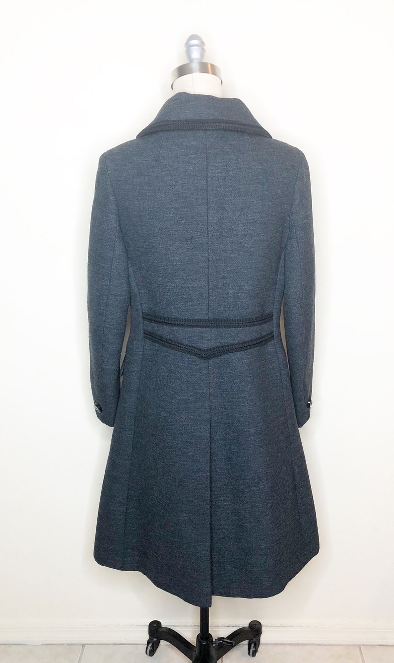 Penn Craft wool coat, princess line coat, double breasted coat image 5