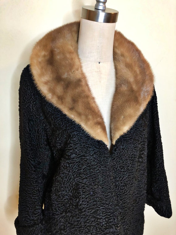 Sheared lamb shop fur coat
