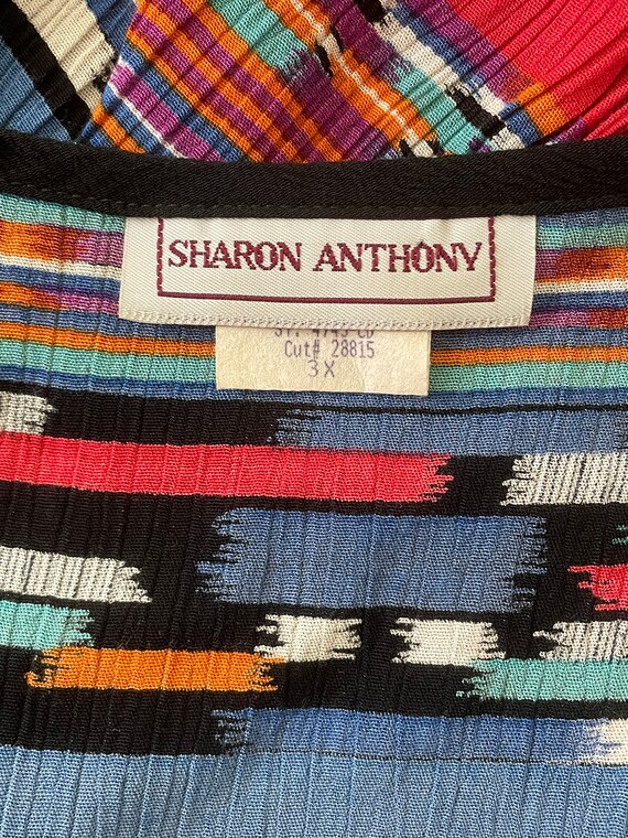 Vintage Sharon Anthony long vest, Southwest full … - image 8