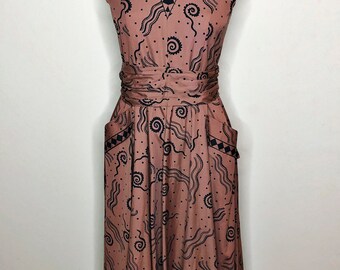 Hiroko Koshino Designer Dress, Cotton Dress, Sleeveless