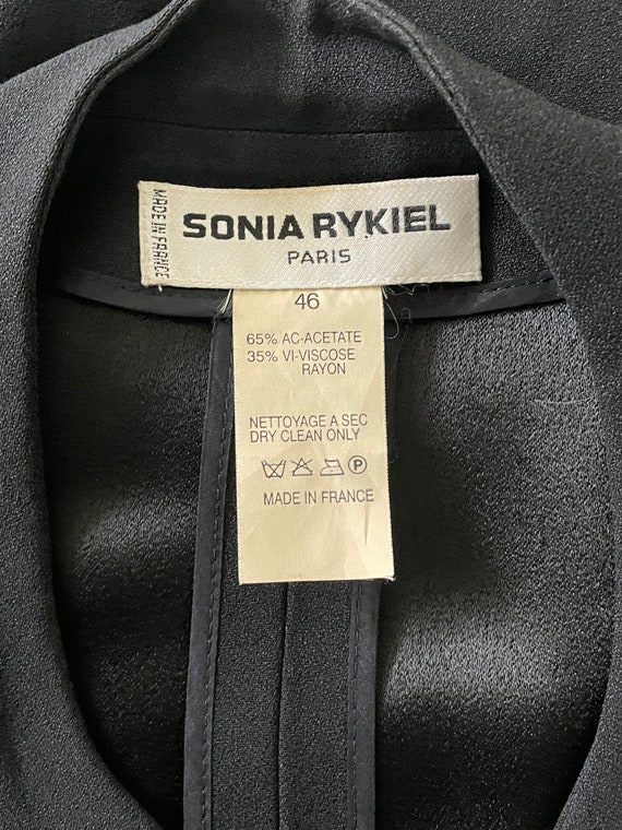 SONIA RYKIEL ブラックテーラードジャケット サイズ42 Vintage Sonia Rykiel Black Blazer, Minimalist Blazer, France