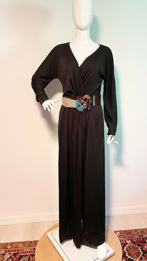 slim fit dress slacks Fall 2008 Oscar De La Renta Strapless Hand Painted Gold & Black Silk D   Shrimpton Couture