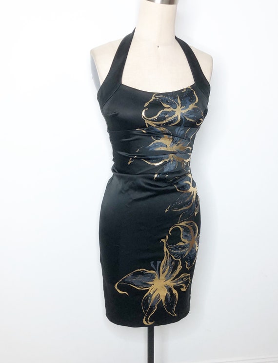 cache black and gold dress Lady Black Tie - 11236 - Gold/black - Ashleylauren main image 1