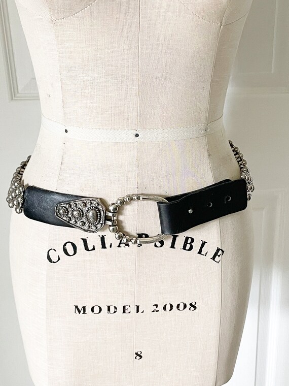 Sandy Duftler designs belt metallic silver skin S Sandy Duftler Belt - Etsy main image 3