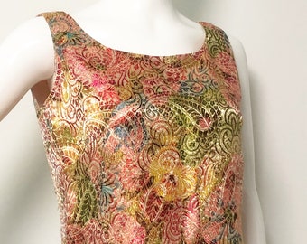 Brocade Long-sleeve Crop Top & Brocade Cocoon Skirt