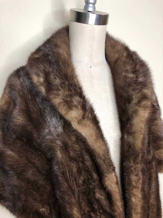 Mink fur stole, mink cape, genuine mink fur wrap,… - image 3