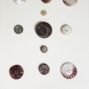 Vintage mother of pearl, abalone buttons, carved mop buttons, steel cut button, button collection