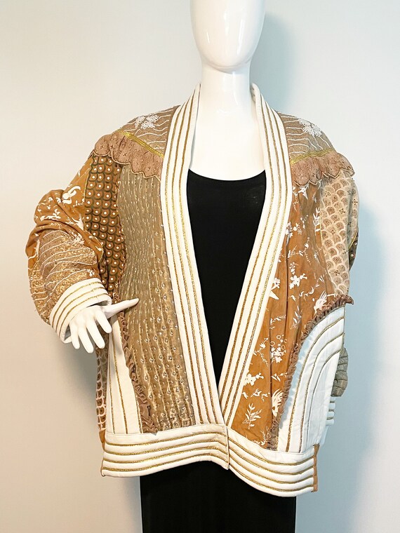 【Eaphi】PATCHWORK EMBROIDERY LACE JACKET PATCHWORK EMBROIDERY LACE JACKET