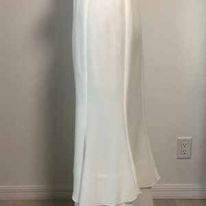 Vintage double tiered skirt ivory skirt, Via Condotti formal skirt, nos, wedding skirt image 6