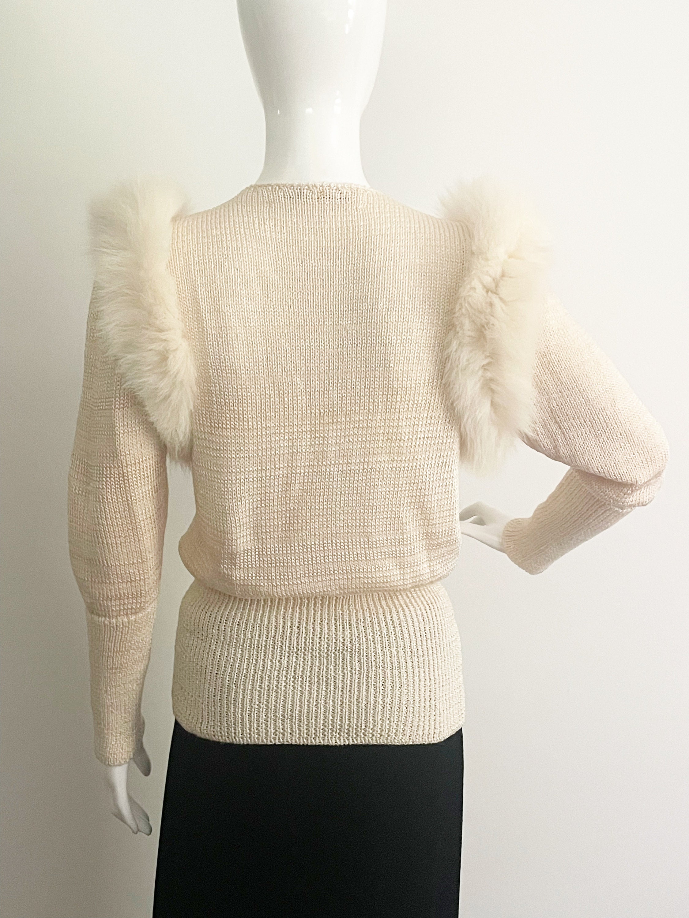 Lilabeth Fur Sweater Brown 6271 main image 1