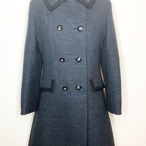 Penn Craft wool coat, princess line coat, double breasted coat image 2