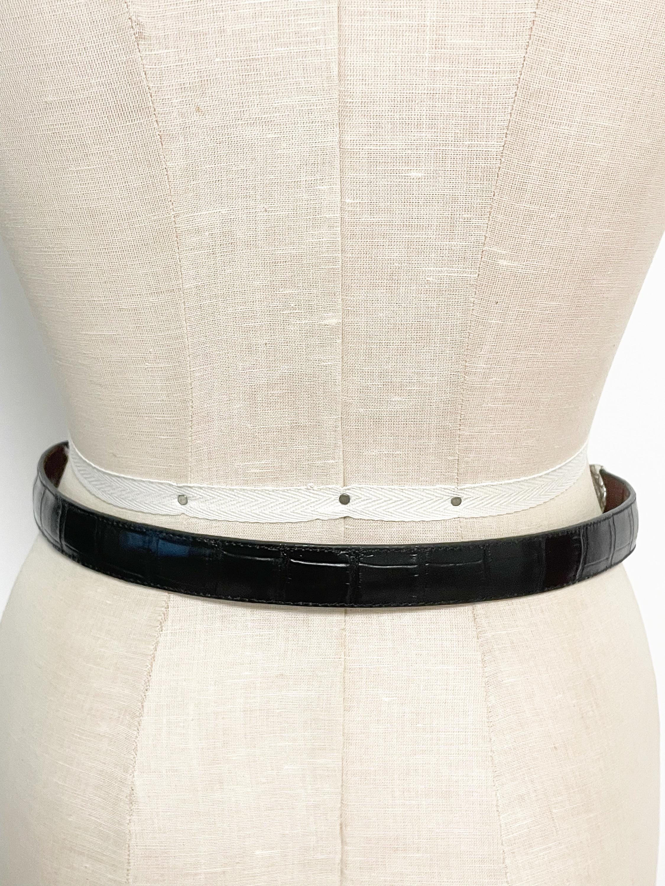 Brighton Reversible Leather Belt S 32 Black Brown Silver Western Scroll Vintage Brighton Solid 32 Size Belts for Women for sale | eBay main image 3
