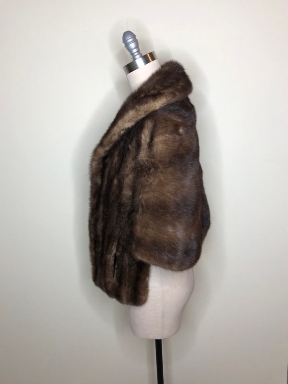 Mink fur stole, mink cape, genuine mink fur wrap,… - image 5