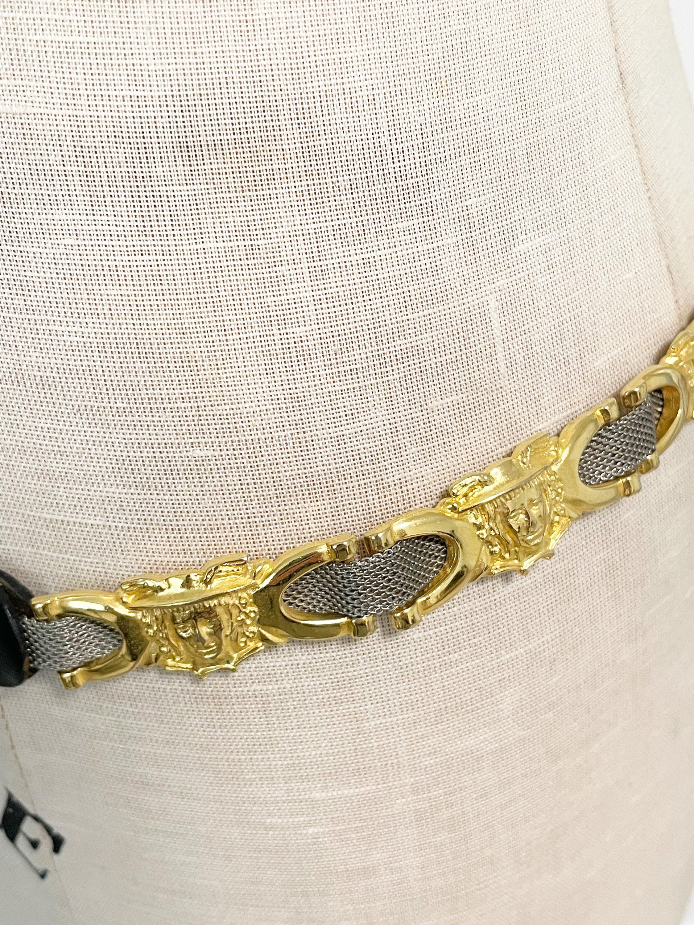 Vintage Twiggy Firenze Made in Italy, Metal and Leather 