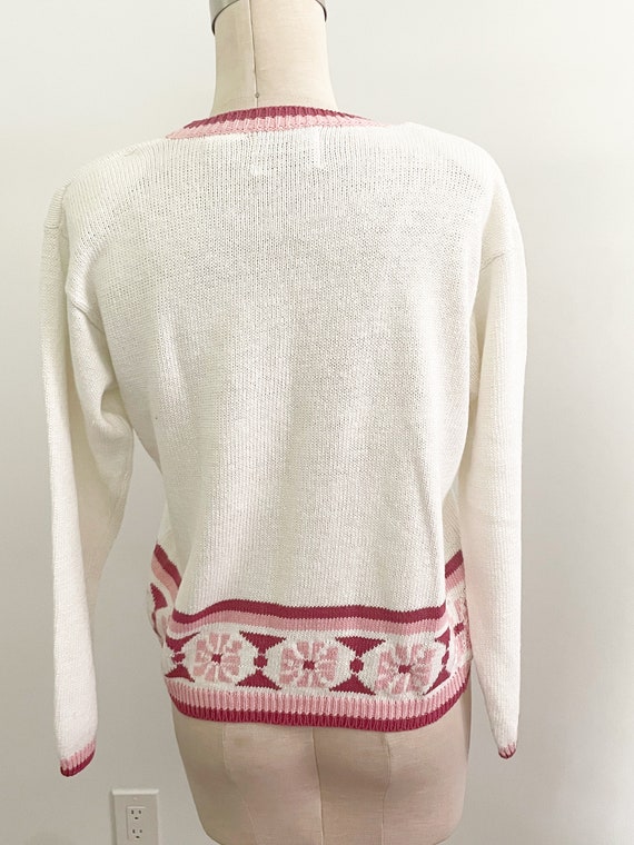 Vintage Jantzen v neck sweater, pullover sweater,… - image 4