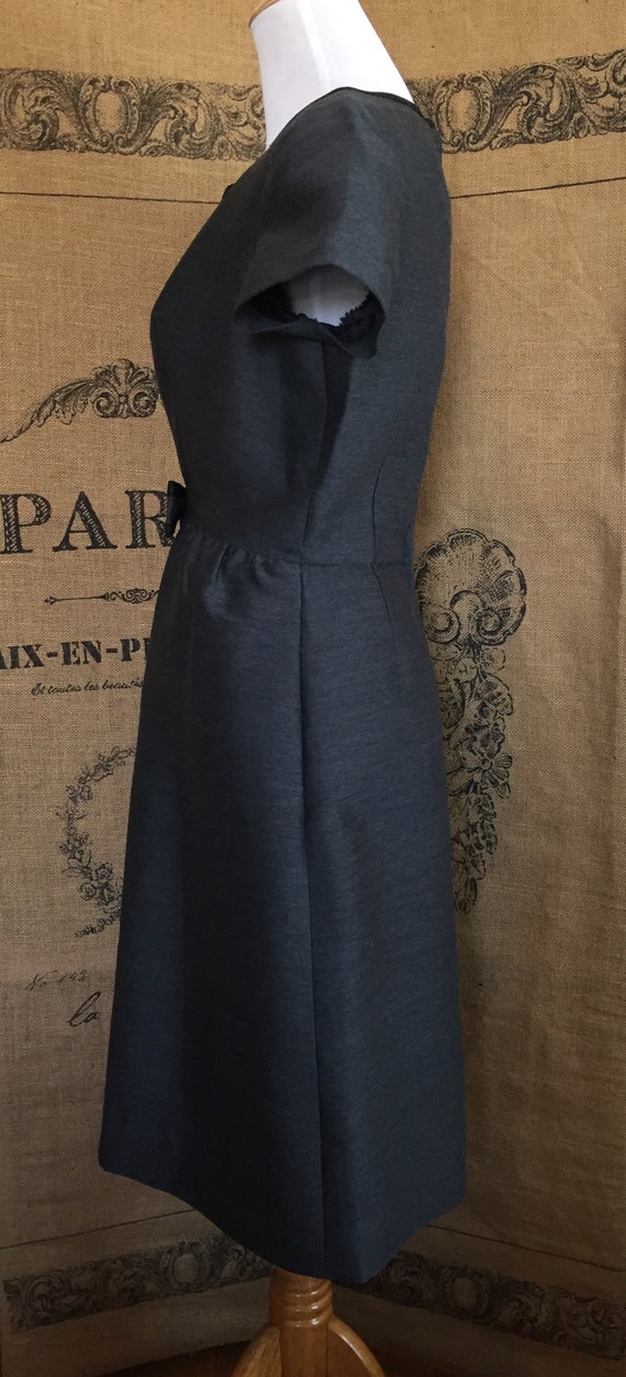 Vintage 50's gray dress suit, two piece, jacket, … - image 4