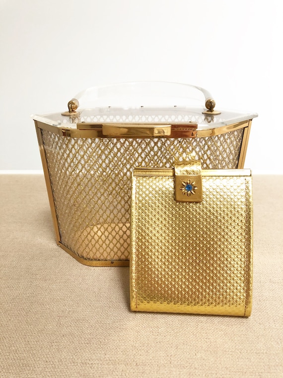 Vintage Majestic lucite evening bag, box purse, mi