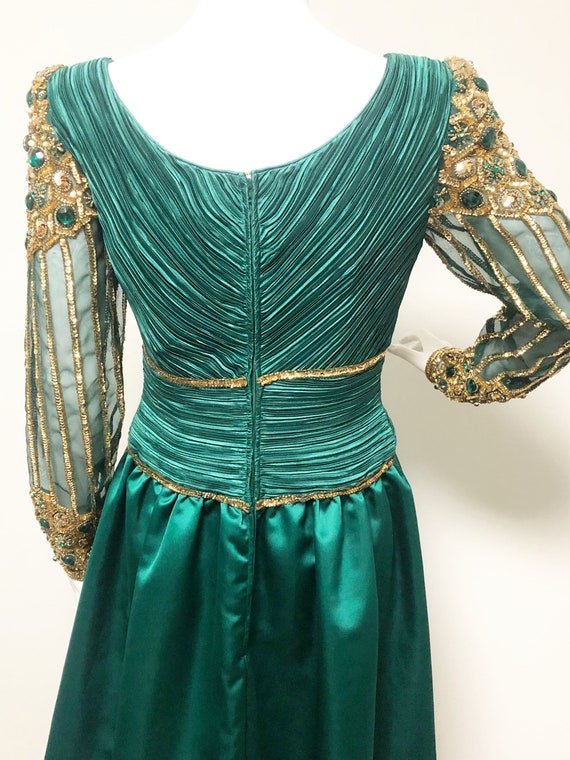 Vintage Lillie Rubin, George F. Couture, green go… - image 4