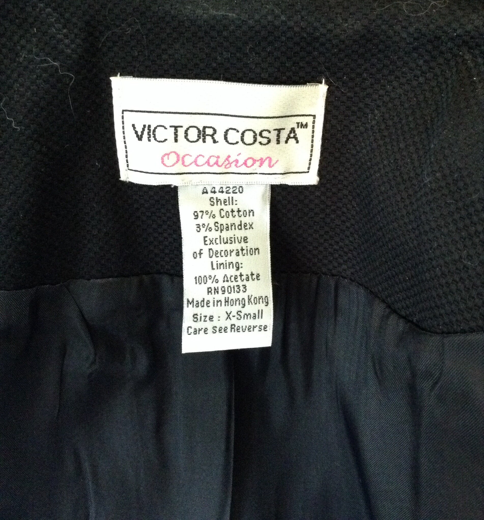 Victor Costa black duster embroidered jacket | Etsy