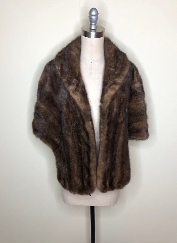 Mink fur stole, mink cape, genuine mink fur wrap,… - image 2