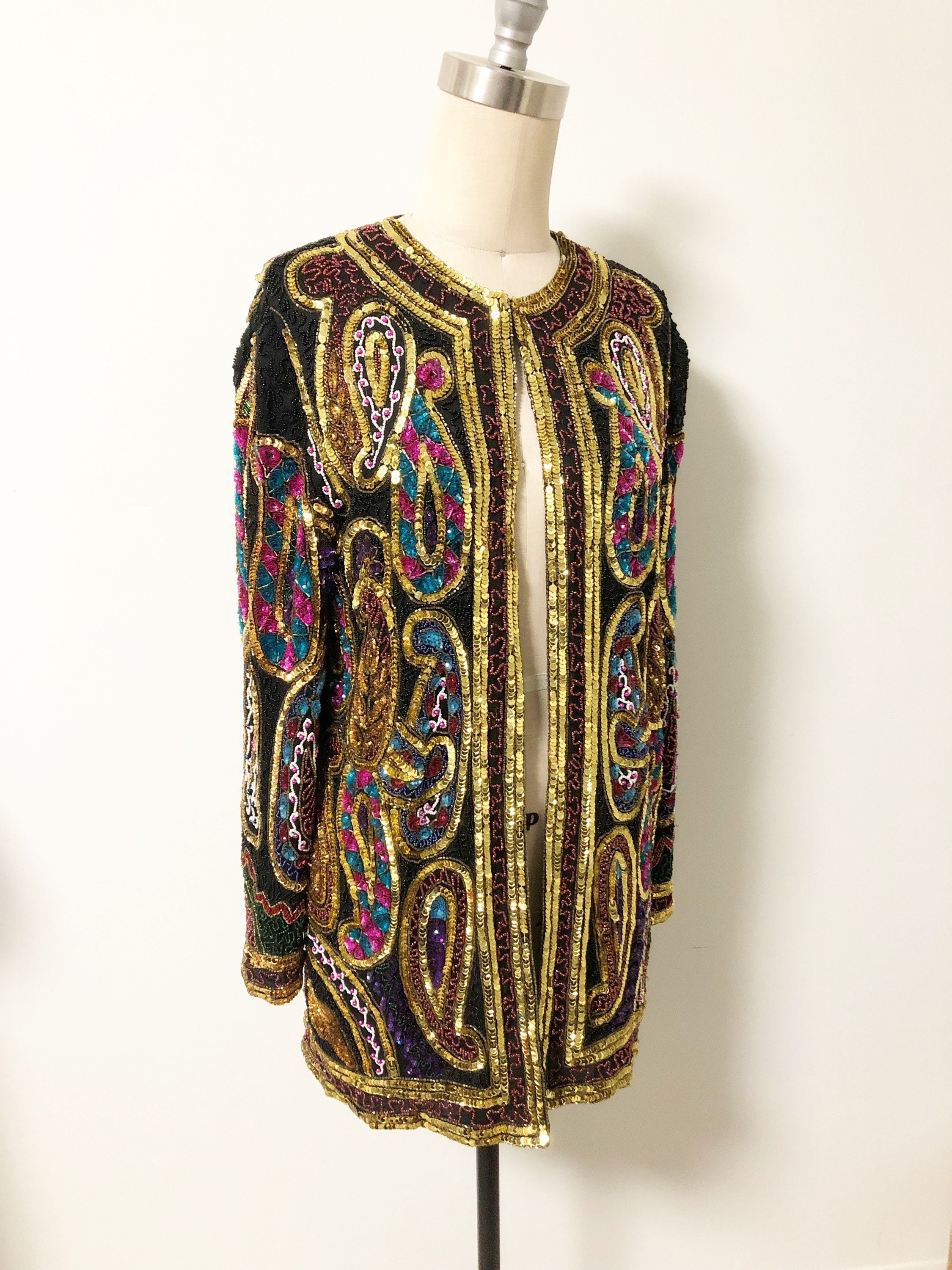 Vintage Laurence Kazar Beaded Longline 