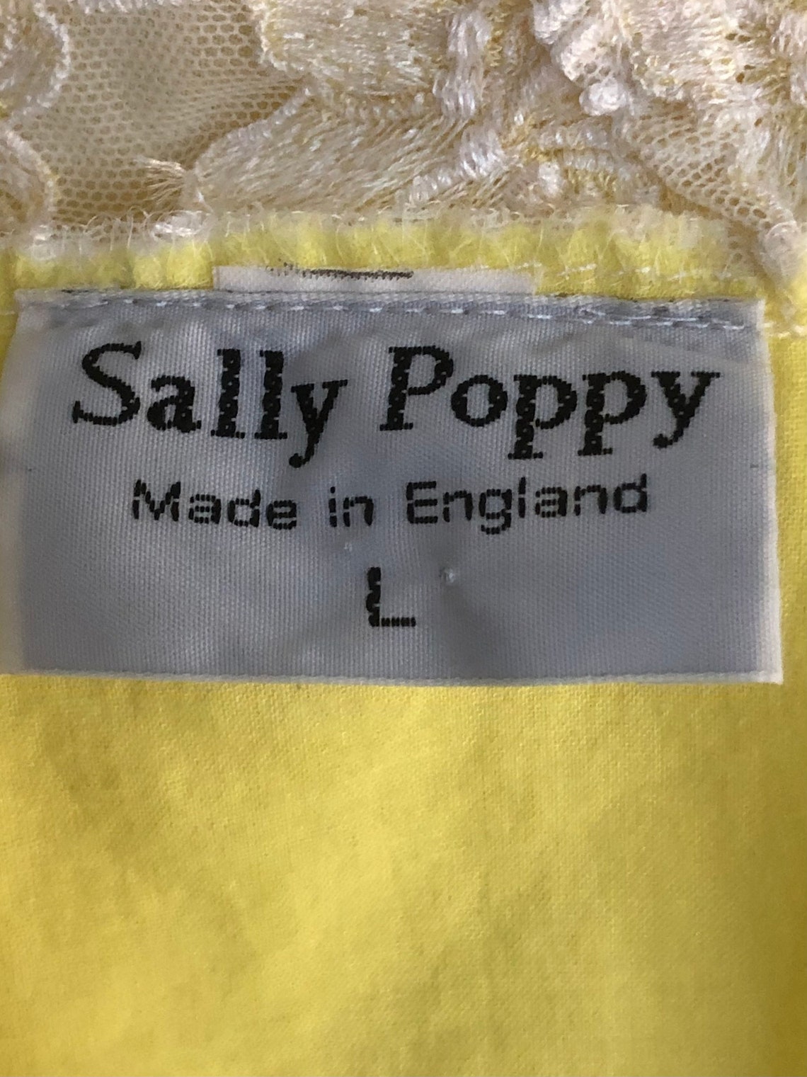 Vintage Sally Poppy Nightgown Made in England Yellow - Etsy