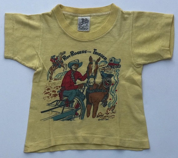 Vintage 1950's ROY ROGERS Trigger Norwich T-SHIRT Child Size
