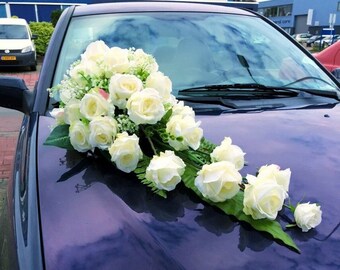 Wedding Prom Homecoming Car Decoration Long Cascading Bouquet Of Silk Roses Never Wilting Wedding Flowers Engagement or Wedding GiftGift