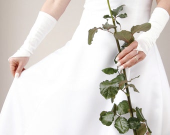 Bridal Elbow Fingerless Gloves