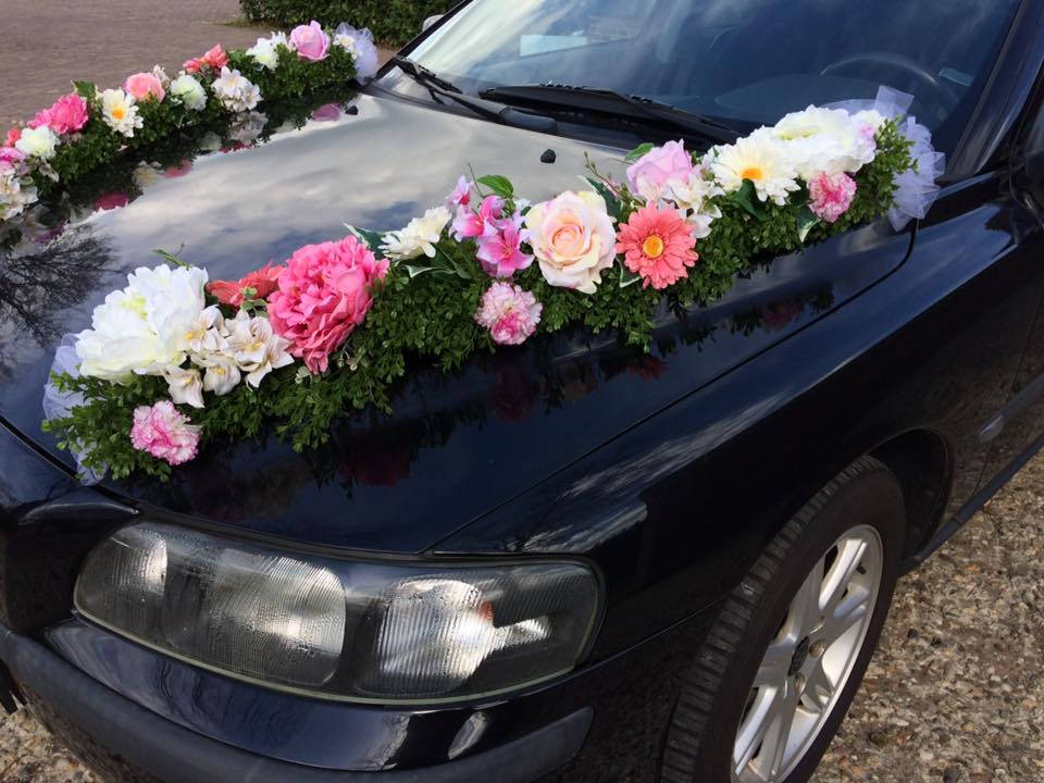 Garneck 2PCS,Rose Artificial Flower Wedding Car India