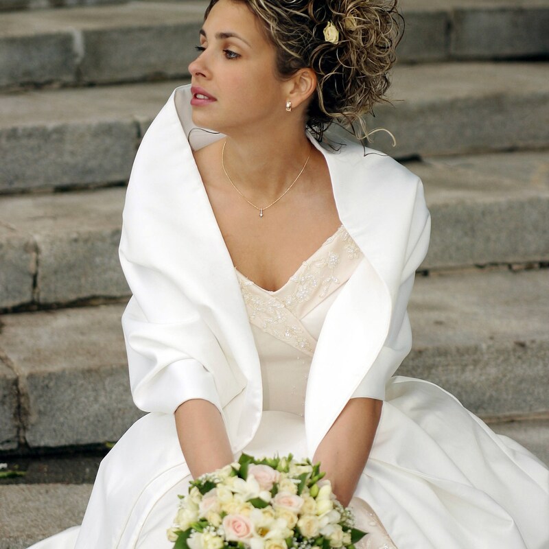 shawl for satin dress