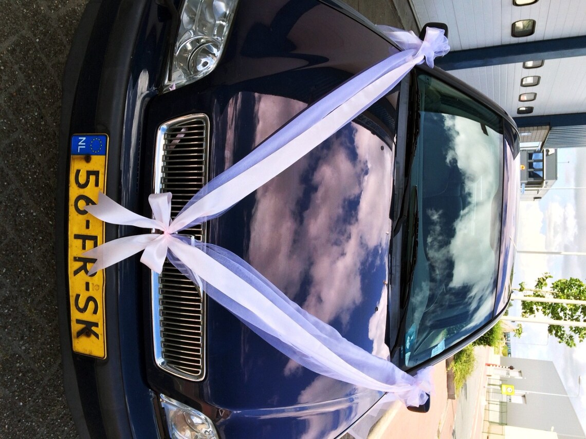Layered Ribbons Wedding Car Decoration Etsy