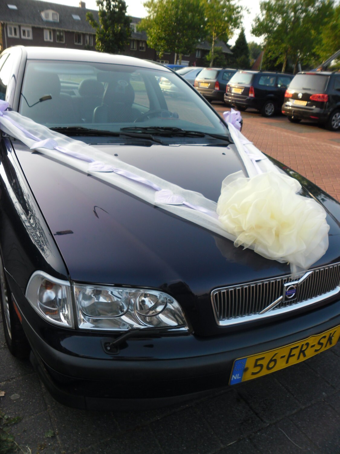 Fiocchi In Organza Per Auto E Decorazioni Matrimonio – 10 Pezzi Con Cuori Romantici