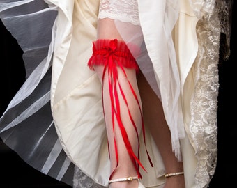 Carmen Rode  Kousenband Lange Linten