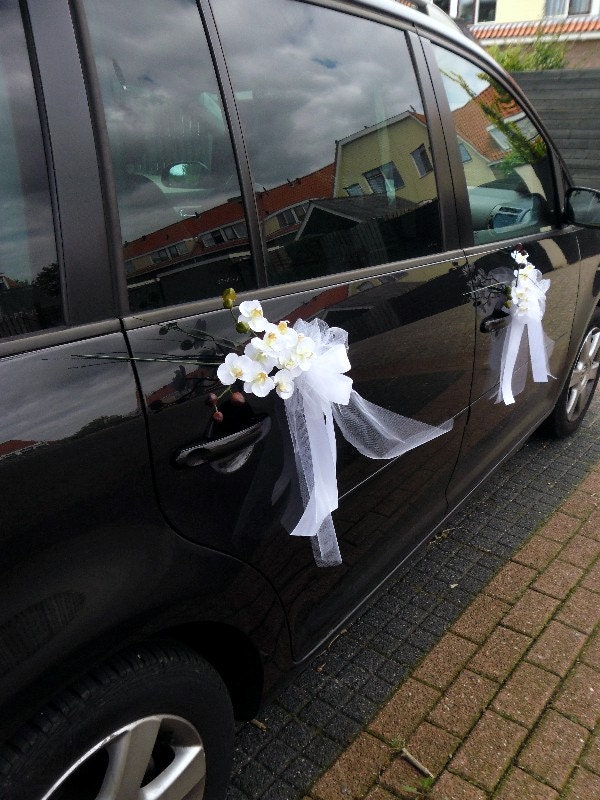 Wedding Car Decoration Cockades of Orchids Never Wilting Wedding Flowers Small Bouquets for