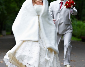 Bruids Wrap omslagdoek Stola van bont van Foax Mol