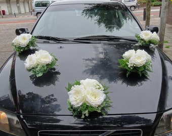 Wedding Car Decoration Boquet of Silk Roses Wedding Gift Idea Stunning Wedding Photos Backdrop Great for Small Cars